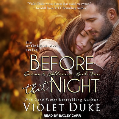Before That Night – omslag til lydbogen af Violet Duke
