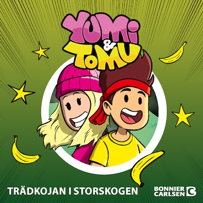 Trädkojan i Storskogen – omslag till ljudboken av Yumi, Tomu, Maria Frensborg