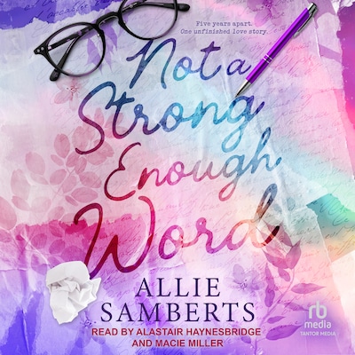 Not a Strong Enough Word – omslag til lydbogen af Allie Samberts