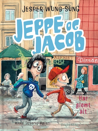 Jeppe og Jacob - Har glemt alt – omslag til lydbogen af Jesper Wung-Sung