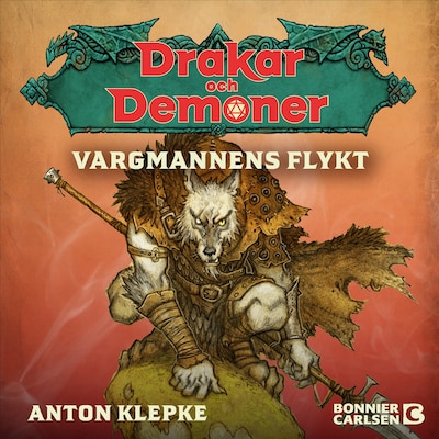 Vargmannens flykt – omslag till ljudboken av Anton Klepke