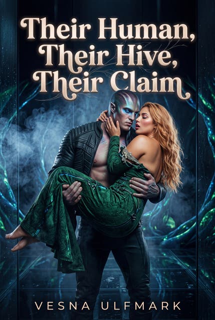 Their Human, Their Hive, Their Claim: A Dark Sci Fi Alien Group Romance – omslag til lydbogen af Vesna Ulfmark