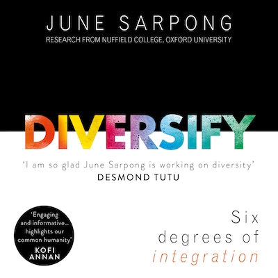 Diversify – omslag til lydbogen af June Sarpong