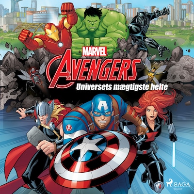 Avengers - Universets mægtigste helte – omslag til lydbogen af Marvel