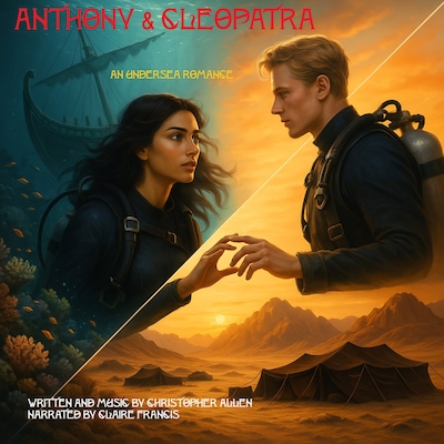 ANTHONY & CLEOPATRA – omslag til lydbogen af AI Voice Christopher Allen