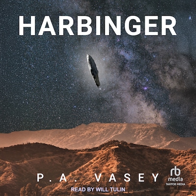 Harbinger – omslag til lydbogen af P.A. Vasey