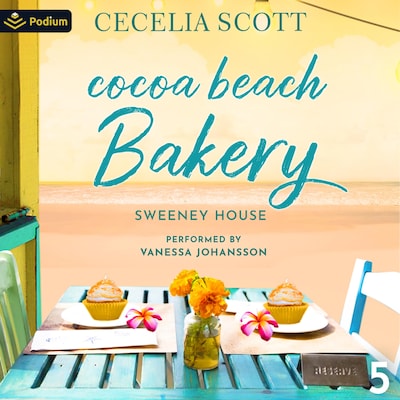 Cocoa Beach Bakery – omslag til lydbogen af Cecelia Scott