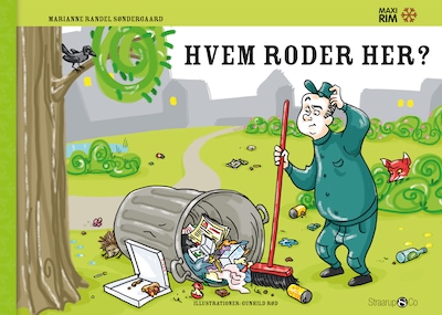 Hvem roder her? – omslag til lydbogen af Marianne Randel Søndergaard