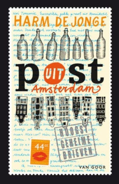 Flessenpost uit Amsterdam: Hoogst geheime brieven – omslag van het luisterboek van Harm de Jonge