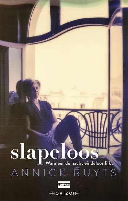 Slapeloos: Wanneer de nacht eindeloos lijkt – omslag van het luisterboek van Annick Ruyts