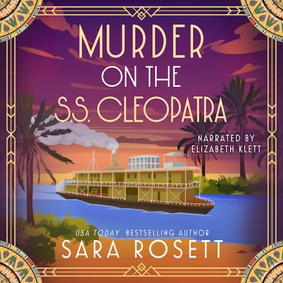 Murder on the S.S. Cleopatra – omslag til lydbogen af Sara Rosett