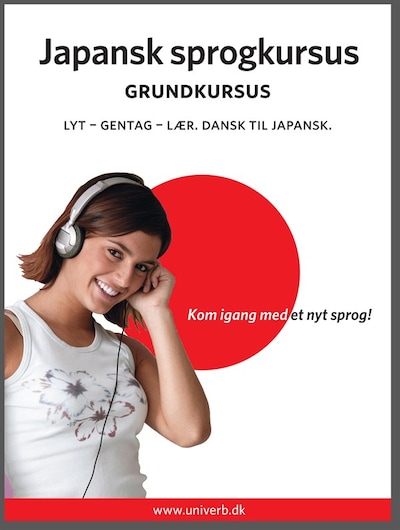 Japansk sprogkursus Grundkursus – omslag til lydbogen af Univerb