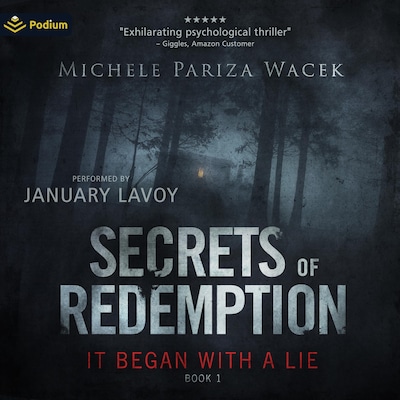 It Began with a Lie – omslag til lydbogen af Michele PW- Pariza Wacek