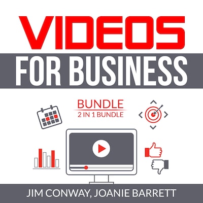 Videos for Business Bundle: 2 in 1 Bundle, Video Marketing Strategy and Video Persuasion – omslag til lydbogen af Joanie Barrett, Jim Conway