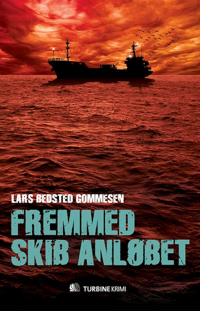 Fremmed skib anløbet – omslag til lydbogen af Lars Bedsted Gommesen