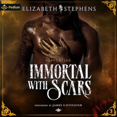 Immortal with Scars – omslag til lydbogen af Elizabeth Stephens