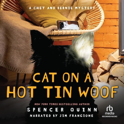 Cat on a Hot Tin Woof – omslag til lydbogen af Spencer Quinn