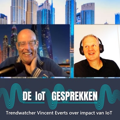 Trendwatcher Vincent Everts over impact van IoT – omslag van het luisterboek van Robert Heerekop