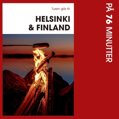 Turen går til Helsinki & Finland på 76 minutter – omslag til lydbogen af Trine Daimi Kalliomäki