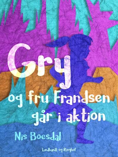 Gry og fru Frandsen går i aktion – omslag til lydbogen af Nis Boesdal