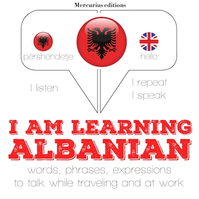 I am learning Albanian – omslag van het luisterboek van JM Gardner