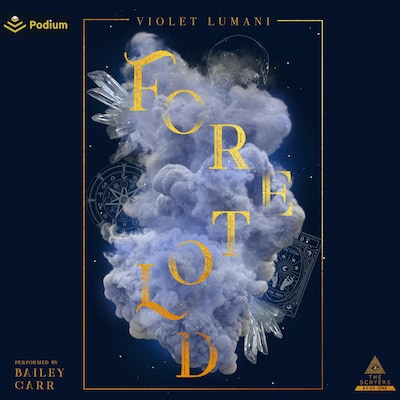 Foretold – omslag til lydbogen af Violet Lumani