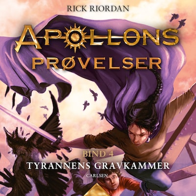 Apollons prøvelser (4) - Tyrannens gravkammer – omslag til lydbogen af Rick Riordan
