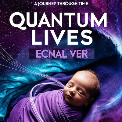 Quantum Lives – omslag til lydbogen af Ecnal Ver