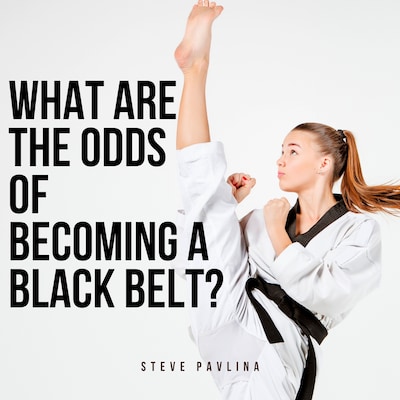What Are the Odds of Becoming a Black Belt? – omslag til lydbogen af Steve Pavlina