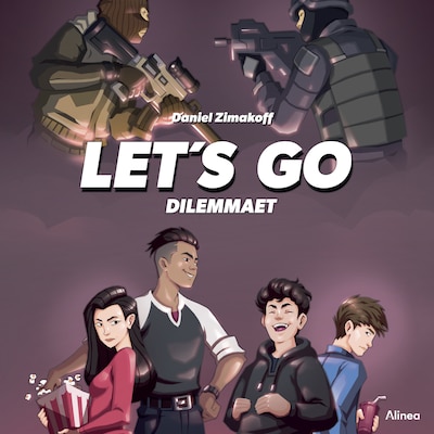 Let's GO Dilemmaet. Sort Læseklub – omslag til lydbogen af Daniel Zimakoff