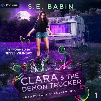 Clara & the Demon Trucker – omslag til lydbogen af S.E. Babin