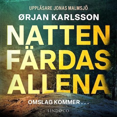 Natten färdas allena – omslag till ljudboken av Ørjan Karlsson