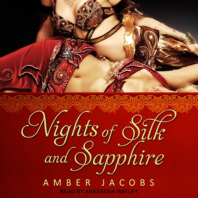 Nights of Silk and Sapphire – omslag til lydbogen af Amber Jacobs