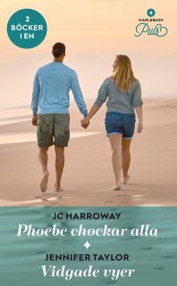 Phoebe chockar alla / Vidgade vyer – omslag till ljudboken av JC Harroway,Jennifer Taylor