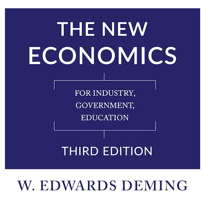 The New Economics, Third Edition – omslag til lydbogen af W. Edwards Deming