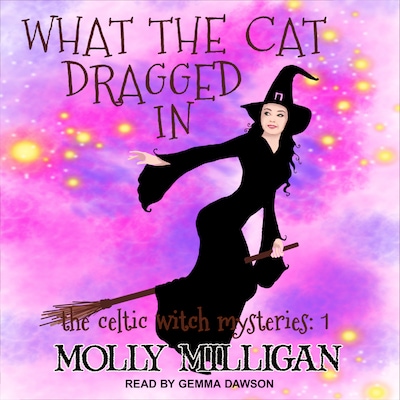 What The Cat Dragged In – omslag til lydbogen af Molly Milligan
