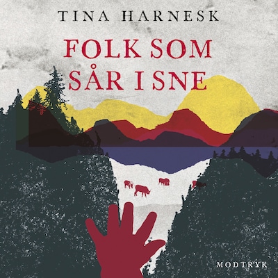Folk som sår i sne – omslag til lydbogen af Tina Harnesk
