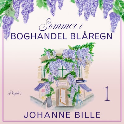 Sommer i Boghandel Blåregn – omslag til lydbogen af Johanne Bille
