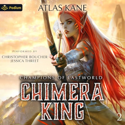 Champions of Last World – omslag til lydbogen af Atlas Kane