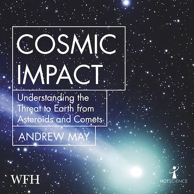 Cosmic Impact – omslag til lydbogen af Andrew May