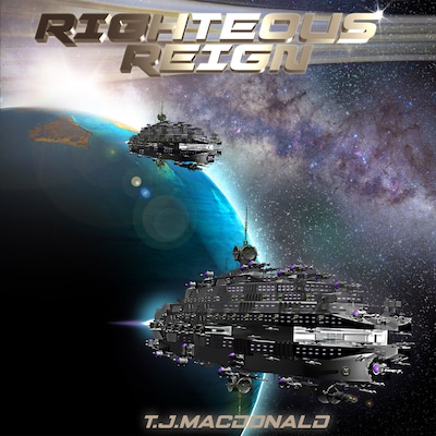 Righteous Reign – omslag van het luisterboek van Thomas J. MacDonald