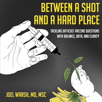 Between a Shot and a Hard Place – omslag til lydbogen af Joel Warsh