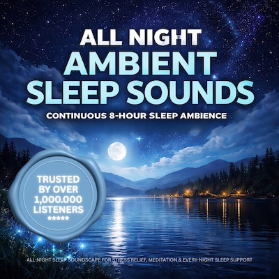 All Night Ambient Sleep Sounds | Continuous 8-Hour Sleep Ambience for Deep Sleep & Relaxation – omslag til lydbogen af NEOWAVES - Atmospheric Relaxation Therapy