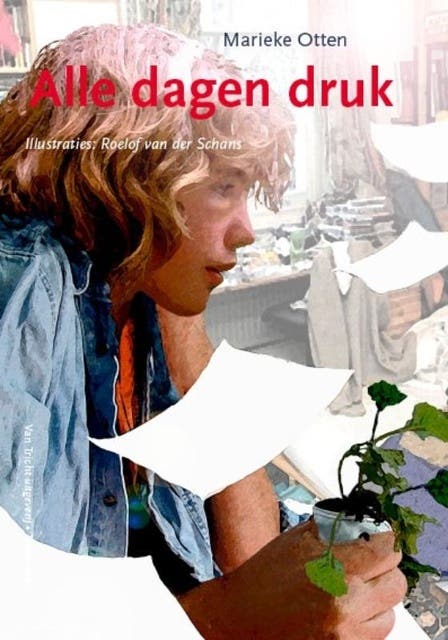 Alle dagen druk – omslag van het luisterboek van Marieke Otten