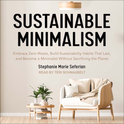Sustainable Minimalism – omslag til lydbogen af Stephanie Marie Seferian