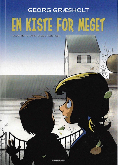 En kiste for meget – omslag til lydbogen af Georg Græsholt