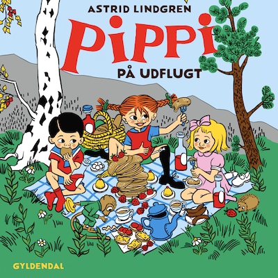 Pippi på udflugt – omslag til lydbogen af Astrid Lindgren