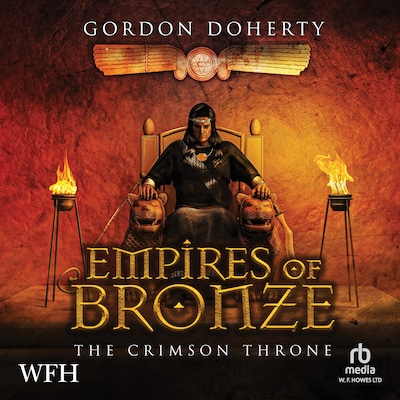 Empires of Bronze: The Crimson Throne – omslag til lydbogen af Gordon Doherty