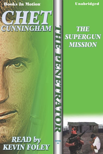Supergun Mission, The – omslag til lydbogen af Chet Cunningham