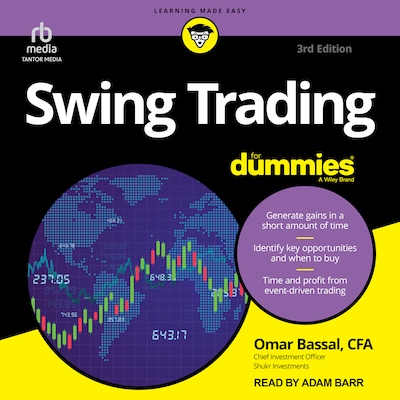 Swing Trading For Dummies, 3rd Edition – omslag til lydbogen af Omar Bassal, CFA